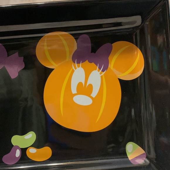 Disney: Halloween Mickey and Minnie Mouse candy theme ceramic platter - Picture 2 of 5